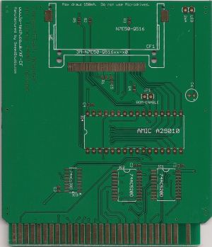 CompactFlash Adapter for Tandy 1400 Laptops PCB